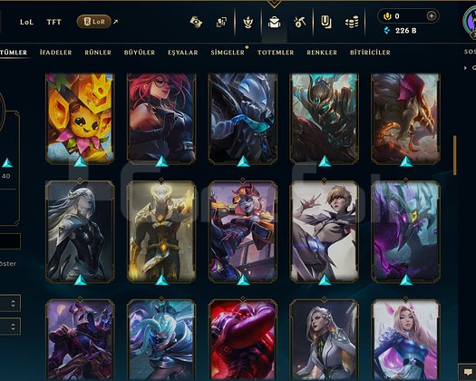 359 LEVEL / 88 SKİN / FUL HERO +MAİL +14K SATIŞ