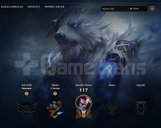 TR HAZIR UNRANKED 9 SKIN 1 EBEDİ