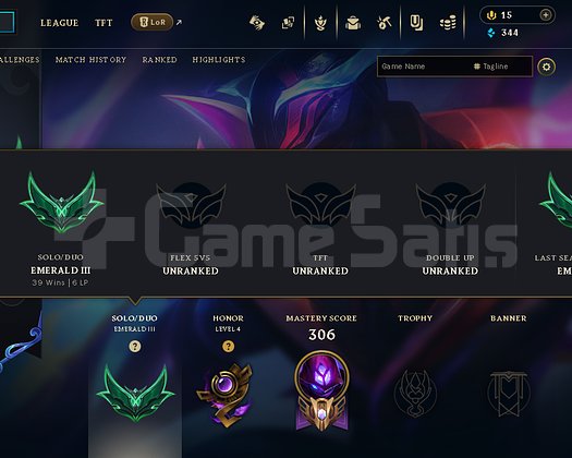 Euw Em3 83 WR High MMR Güzel Bol Skinli Hesap