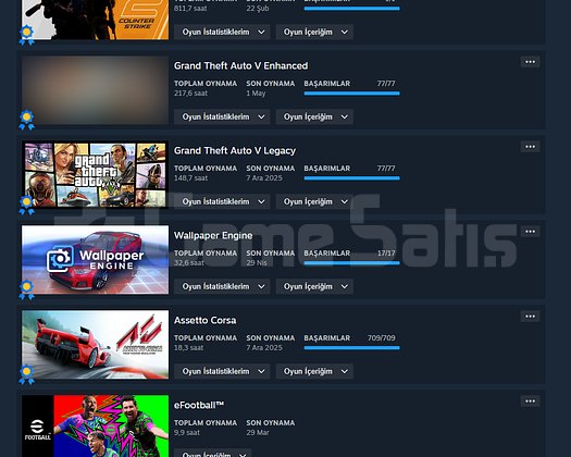 SATILIK STEAM TR HESAP