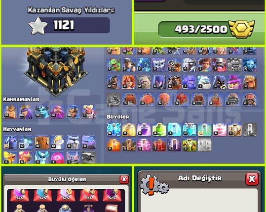 ÜCRETSİZ İSİM!! 493 MADALYA!! TH17 HESAP