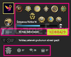 12 MADALYA 1165 WİN 3222 SAAT SEÇKİN