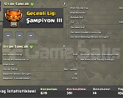 30 SEVİYE SİYAH SANCAK ŞAMPİYON LİG