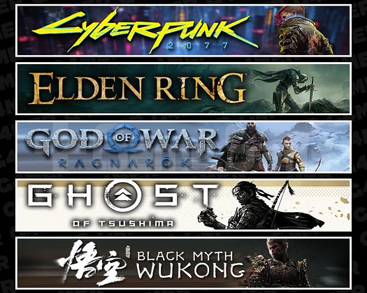 Cyberpunk + Elden + Ragnarök + Tsushima + Wukong