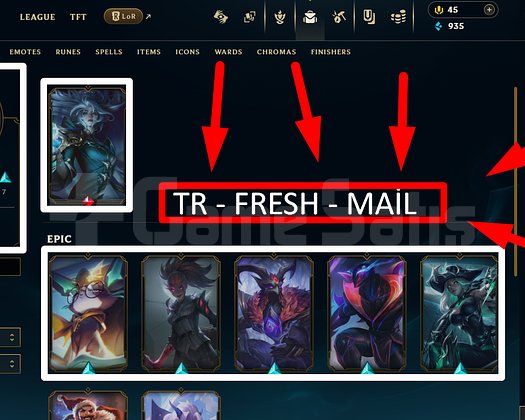 TR / 39 LVL + 9 SKİN + FRESH + DERECESİZ + MAİL !
