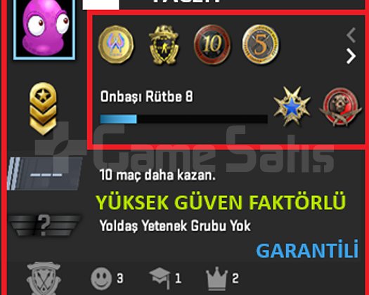 ANINDA TESLİM | 6 MADALYA | 646 SAAT | FACEIT