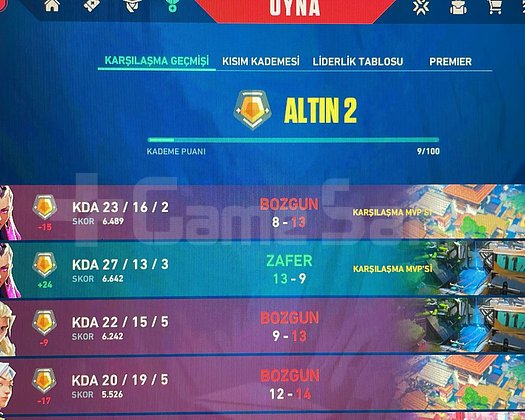 GOLD 2 FRESH HESAP GELDİİ
