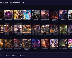 TR / 110 LVL + 39 SKİN + DEMİR MMR + MAİL !!
