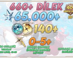 EU | UL45+ 660+ Wish 65000+ Astrite 140+ Tides