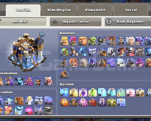 220 lvl emek coc Hesabım