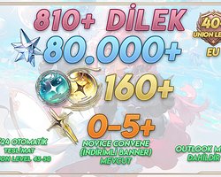 EU UL45+ | 820+ Wish 80000+ Astrite + 160 Tides