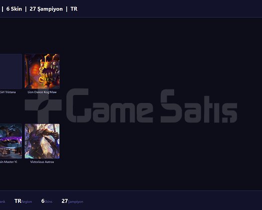 TR / 38 LVL + 6 SKİN + FRESH + UNRANKED
