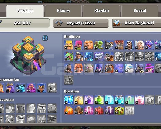 COC + CR HESABI BİRLİKTE