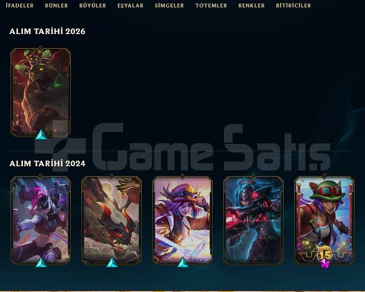 EUW FRESH HANDMADE HAZIR 6 SKIN +45LP ACC TEMİZMMR