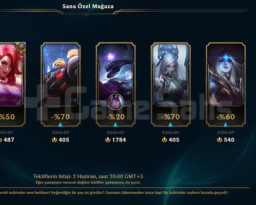 EUW FRESH HANDMADE HAZIR 6 SKIN +45LP ACC TEMİZMMR