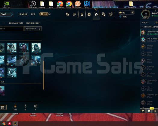 ACİL SATILIK TEMİZ TR LOL HESABI