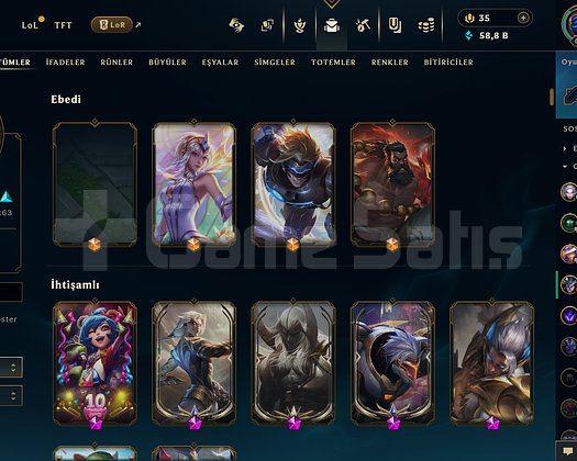 626 LVL KOSTÜM DOLU HESAP