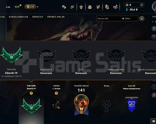 EUW /EMERALD 4 / +30 LP GAIN/ AZ MAÇ YÜKSEK MMR