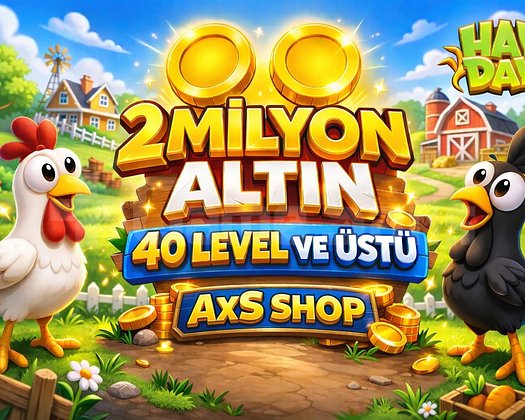 +40 Level 2 Milyon Altın ANINDA TESLİMAT