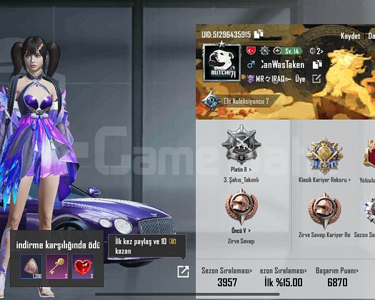 Güzel pubg hesap