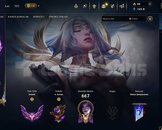 2 MİLYON KAİSA 523 LVL MASTER 121 SKIN HESAP +MAİL