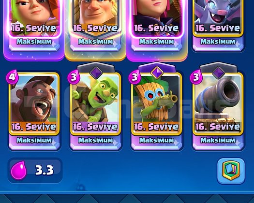 Clash Royale Destek Max Hesap