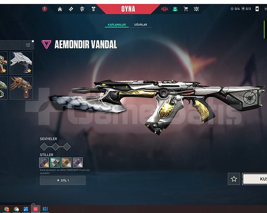 Valorant Hesap 4 vandal 2 bıcak