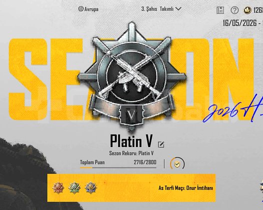 TEK BAĞ !! PLATİN V + ID KARTI ++