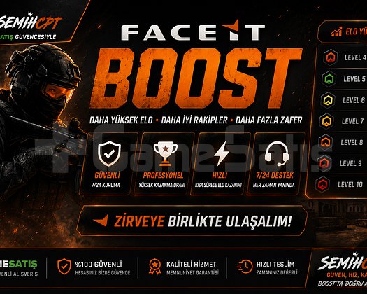 FACEIT BOOST | LEVEL ATLAMA | HIZLI & GÜVENLİ H