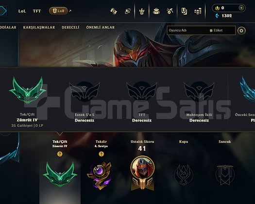 EUW ZÜMRÜT 4 +30 -10 54 WR