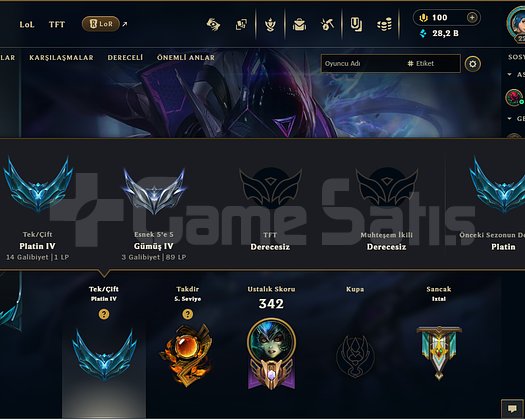 TR Full Champ 2 Ultimate Prestijli LoL Hesabı
