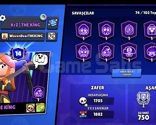 31.8K KUPA BRAWL STARS | 74 SAVAŞÇI | 11.5K ALTIN
