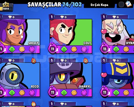 31.8K KUPA BRAWL STARS | 74 SAVAŞÇI | 11.5K ALTIN