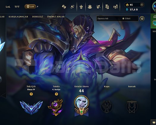 EUW DIAMOND 4 52WR +25LP 14 KOSTÜM