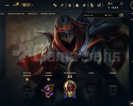 LOL TR ELLE KASILMIŞ RANKED HAZIR ÖMÜRLÜK ACC