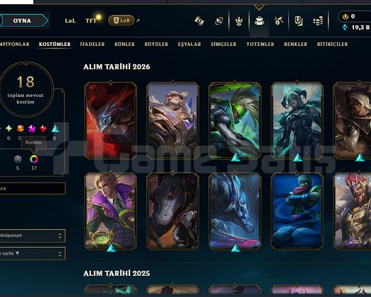 EUW ZÜMRÜT 4 - 18 KOSTÜMLÜ HESAP