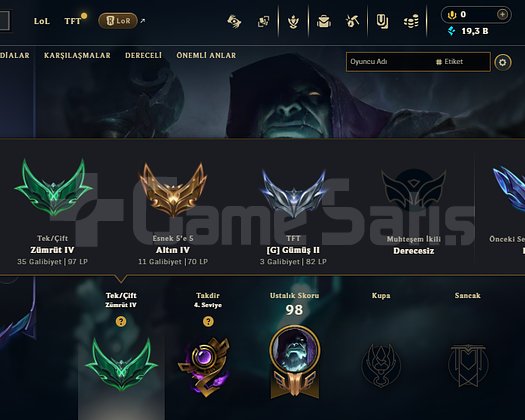 EUW ZÜMRÜT 4 - 18 KOSTÜMLÜ HESAP