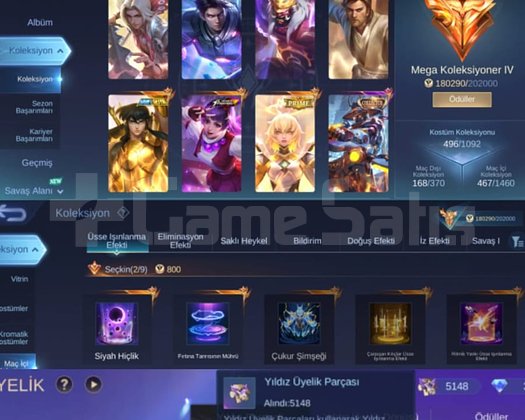 *ÇİFT EPİC BASELİ 500 KOSTÜM* *5100 STAR PARÇASI*