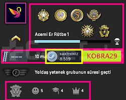 FACEİT+22K OYUN+6 MADALYA 259 WİN 747 SAAT SEÇKİN