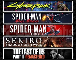 Cyberpunk + Miles + Spider 1 + Sekiro + TLOU2