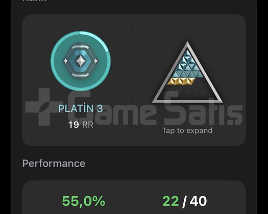 Yüksek mmr plat 3 hesap