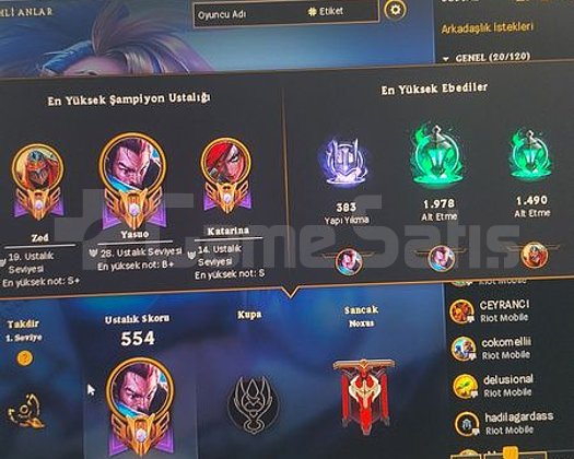 DOLU HESAP + İLK SAHİP + 324 LVL +ZÜMRÜT ELO