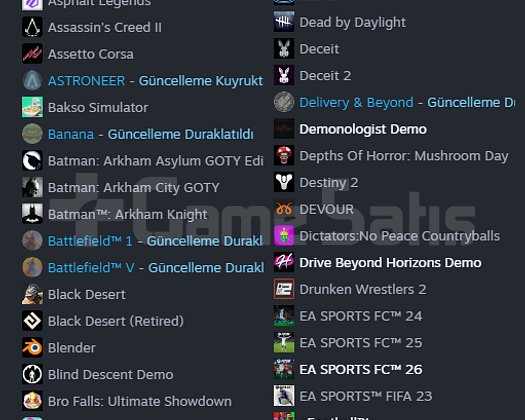 DOPDOLU BİR STEAM HESABI