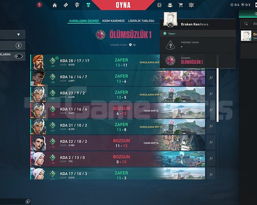 YÜKSEK MMR İMMO 1 FRESH HESAP