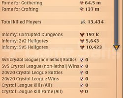 2.4 B FAME 65M GATHER FAME 320M COMBATFAME