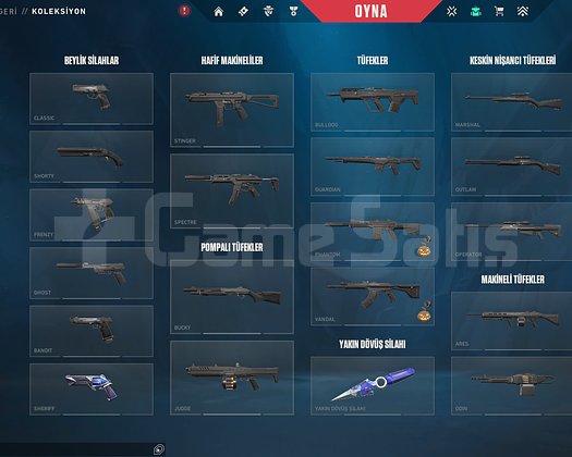 YÜCELİK 1 VALORANT GO 1 BIÇAKLI HESAP