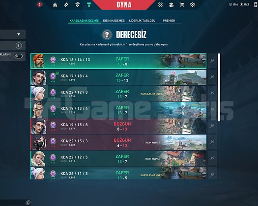 Valorant diamond elo boş hesap