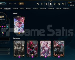 Zümrüt elo Unranked Tr hesabı 312 level 182 kostüm