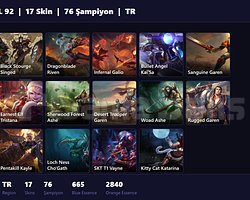 TR / 92 LVL + 17 SKİN + IRON I !!