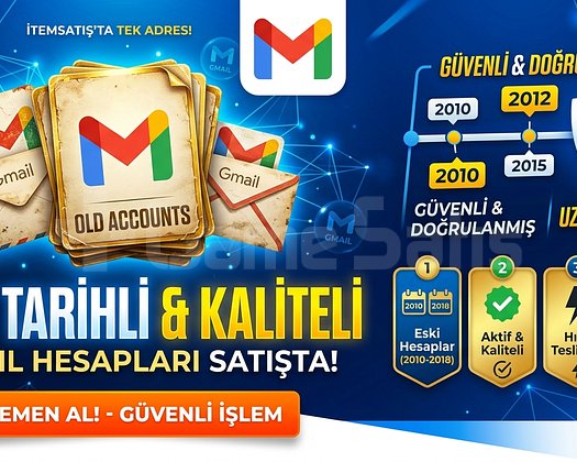 ESKİ TARİHLİ GMAİLLER KALİTELİ A++